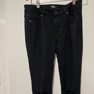 PAIGE Verdugo Ankle Black Wash